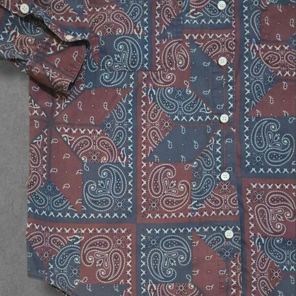 Vintage Paisley Disco Button Down Shirt Medium - Picture 3 of 6
